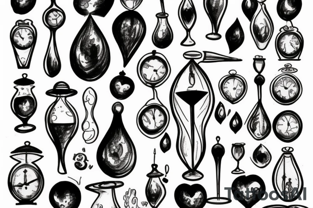Hourglass tattoo idea