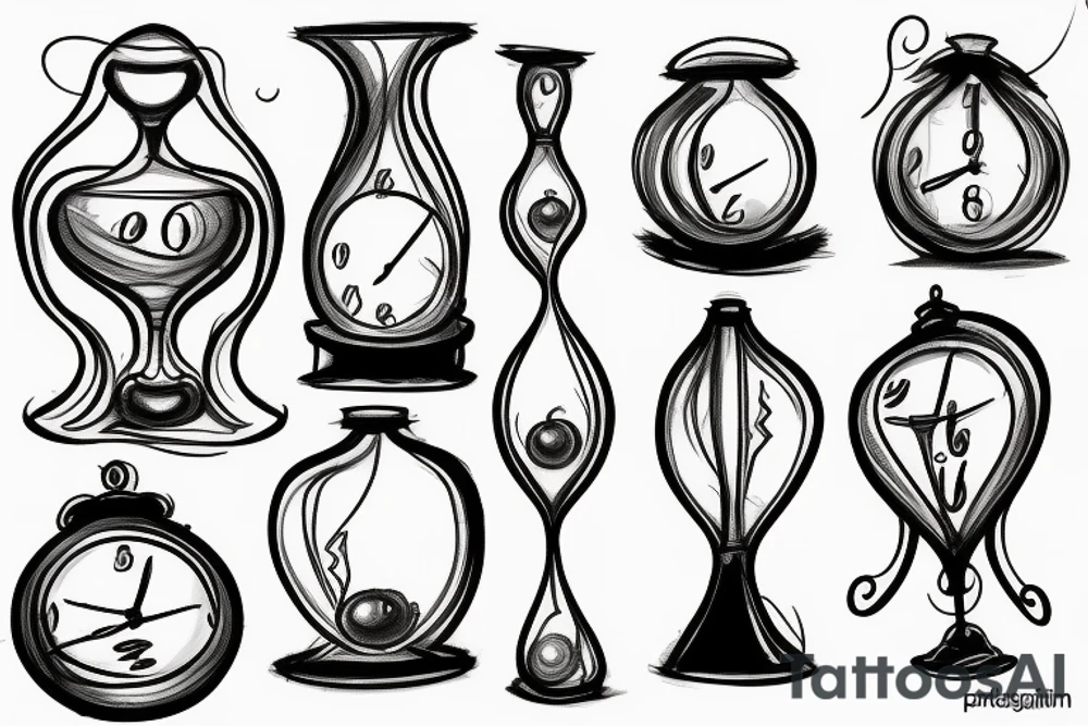 Hourglass tattoo idea