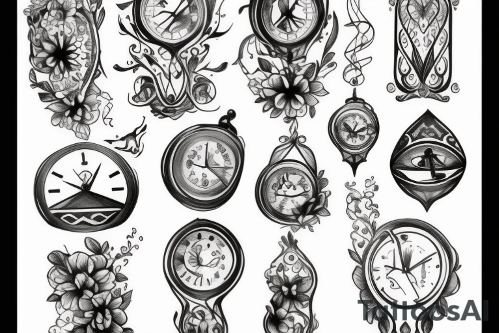 Hourglass tattoo idea