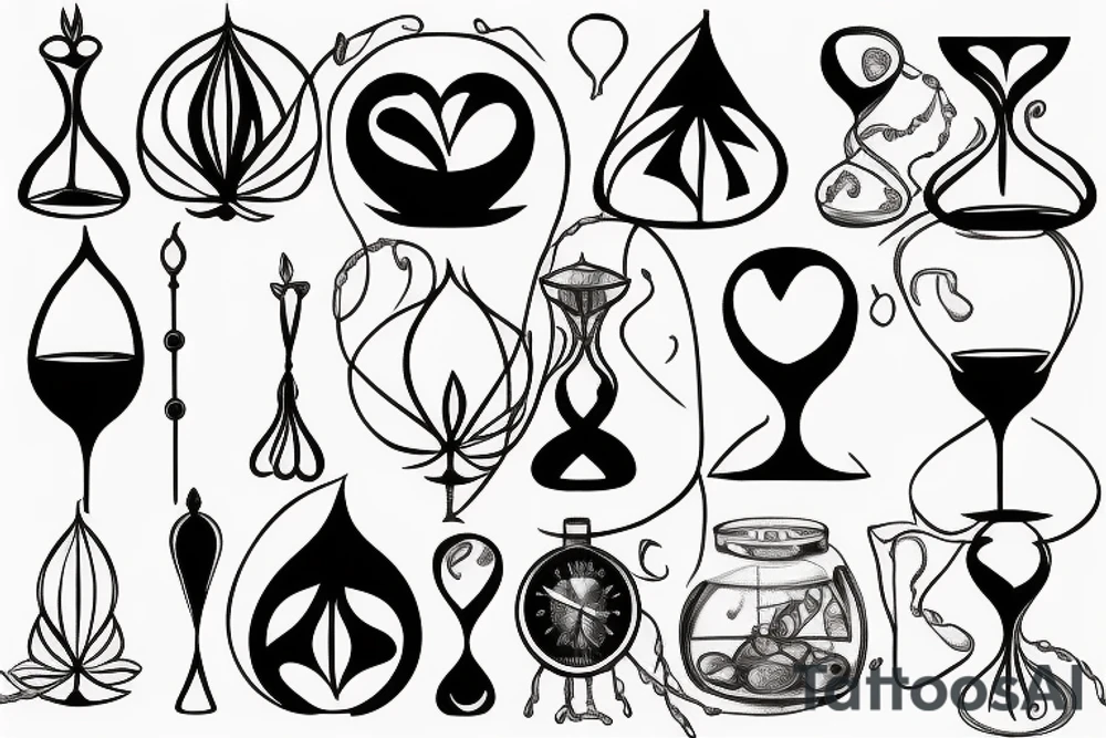 Hourglass tattoo idea