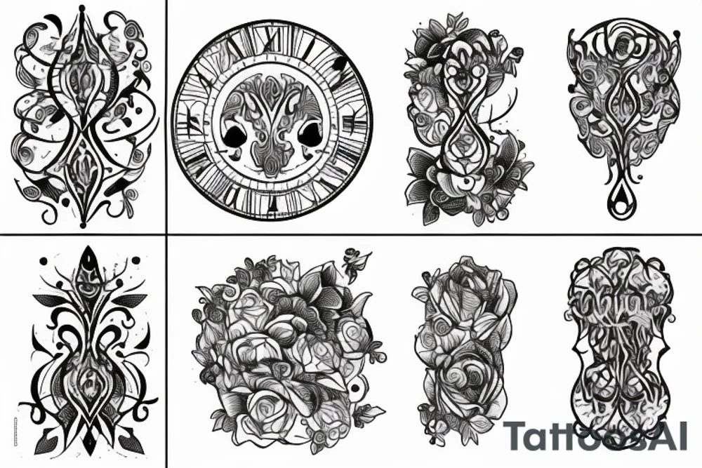 Hourglass tattoo idea