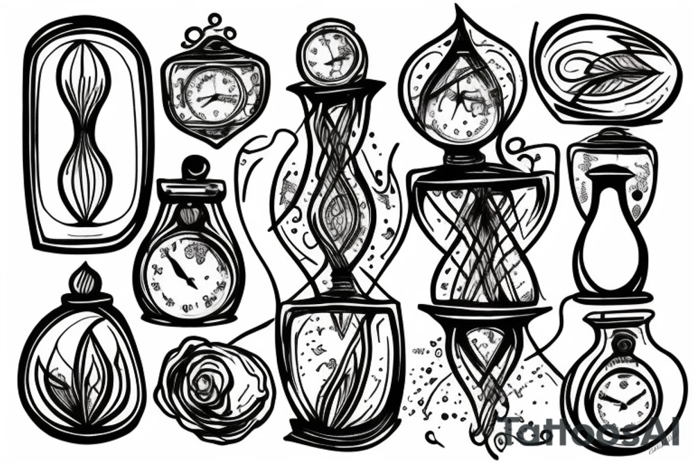 Hourglass tattoo idea