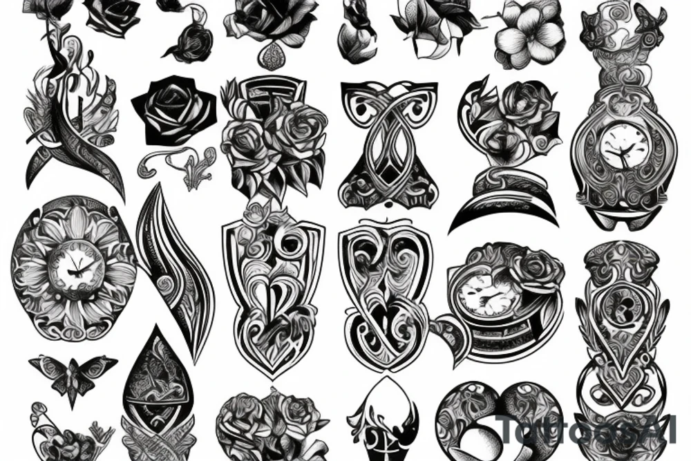 Hourglass tattoo idea