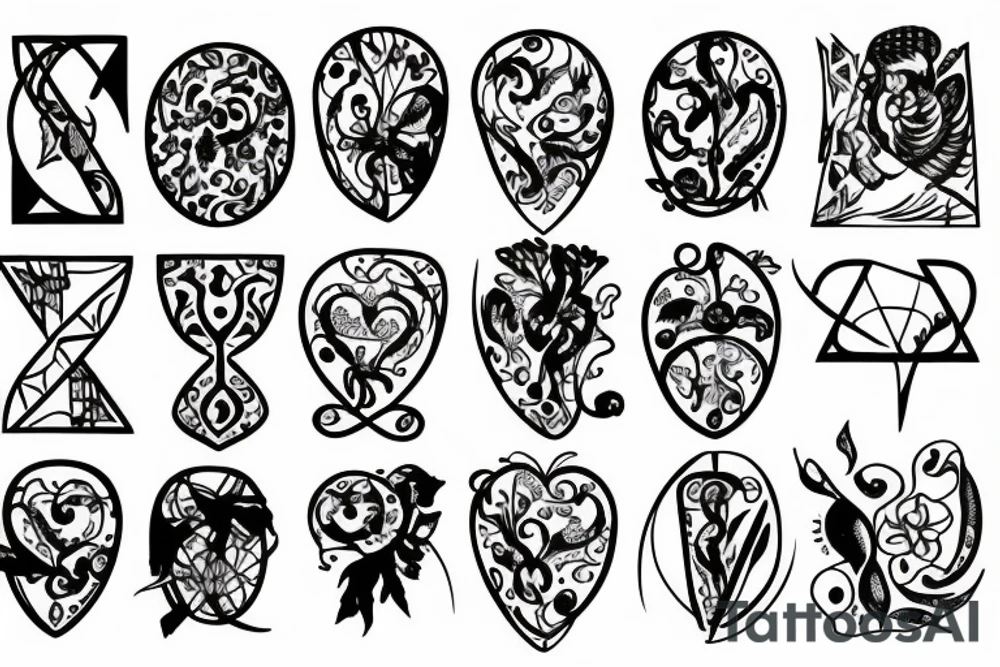 Hourglass tattoo idea