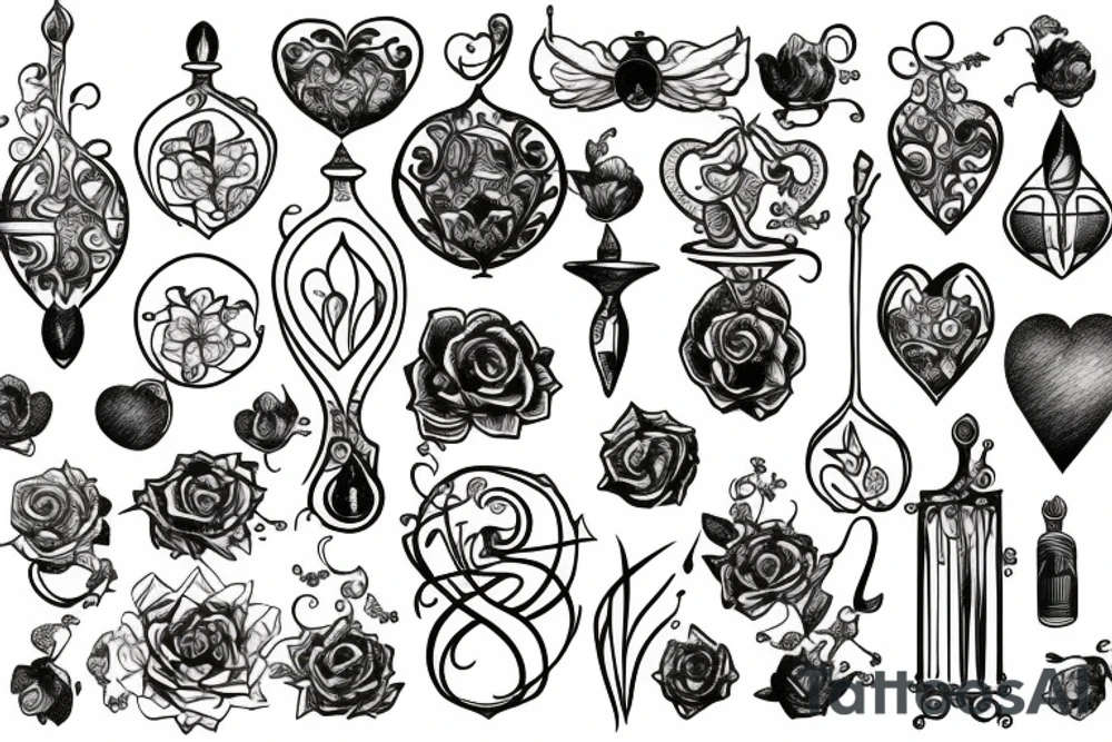 Hourglass tattoo idea