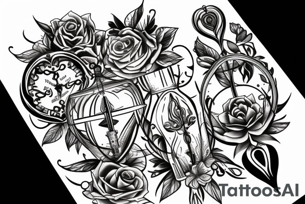 Hourglass tattoo idea