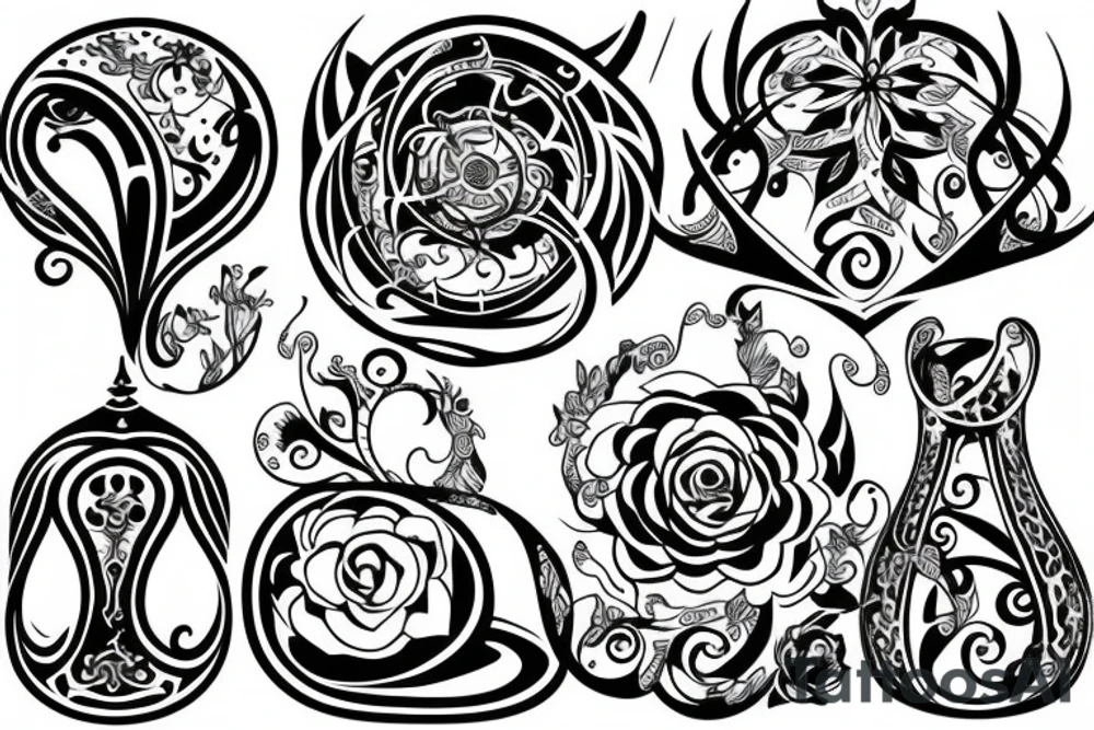 Hourglass tattoo idea
