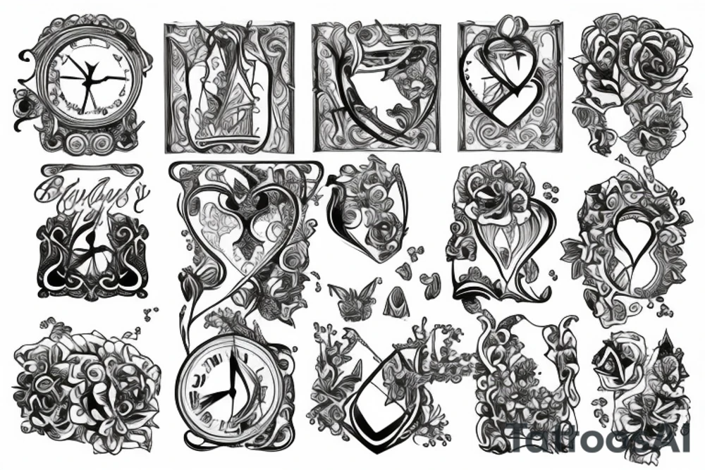 Hourglass tattoo idea