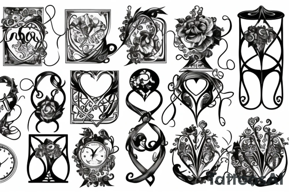 Hourglass tattoo idea