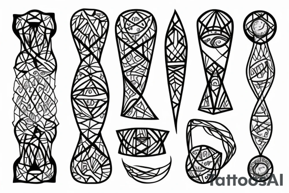 Hourglass tattoo idea