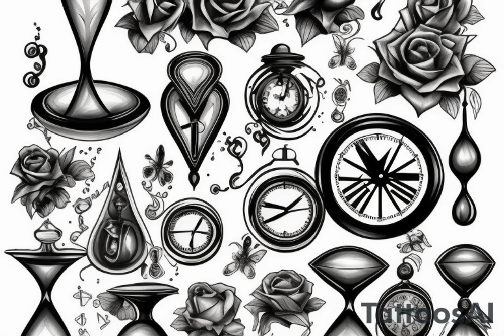 Hourglass tattoo idea