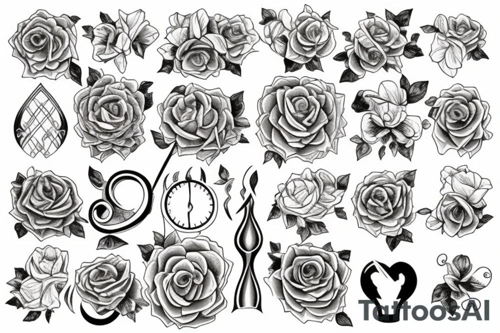 Hourglass tattoo idea