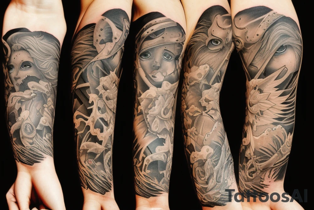 Sun, rays tattoo idea