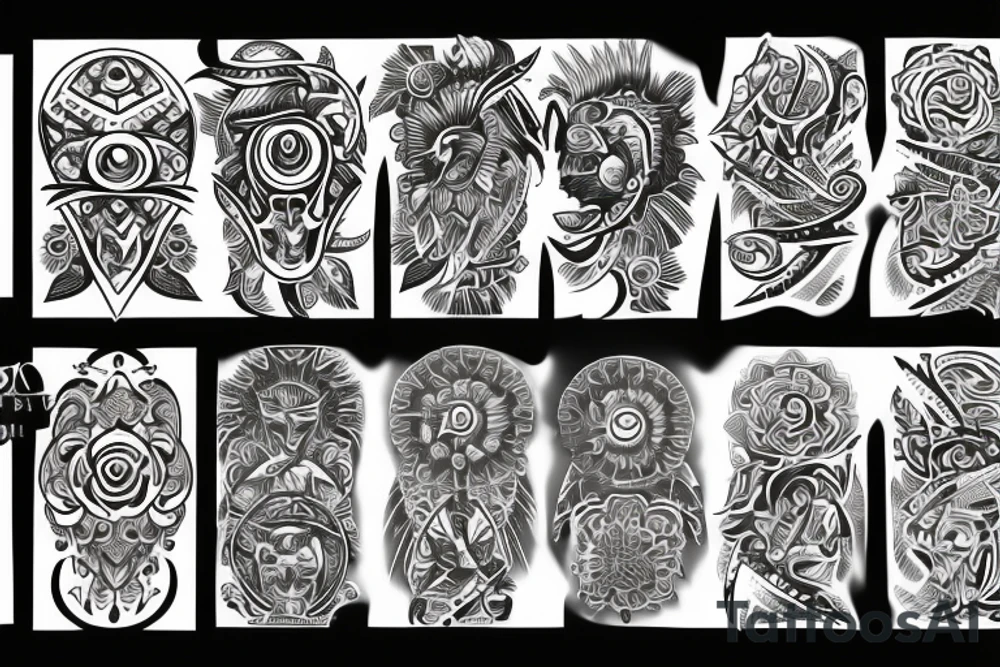 Sun, rays tattoo idea