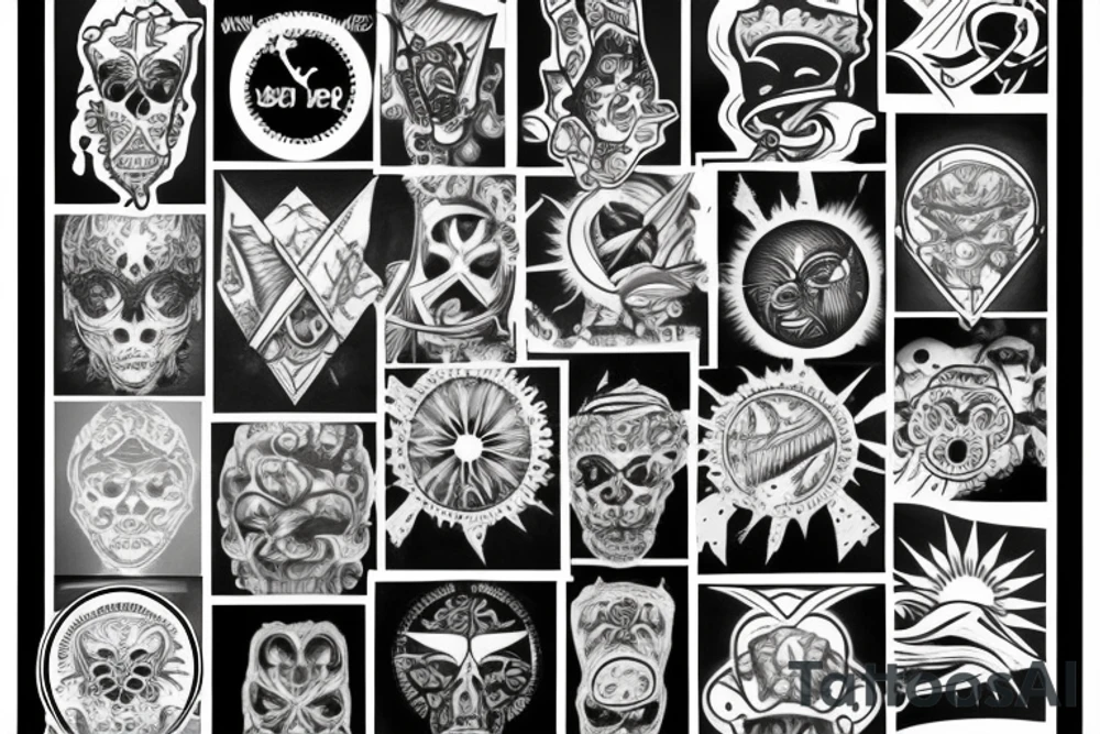 Sun, rays tattoo idea