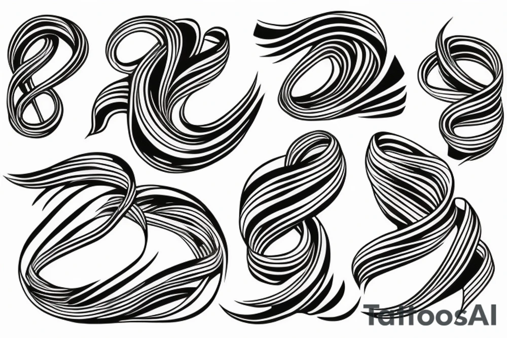 twisted ribbon, tribe tattoo idea