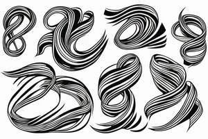twisted ribbon, tribe tattoo idea