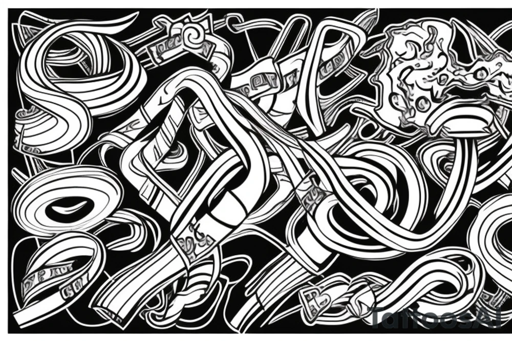 twisted ribbon, tribe tattoo idea