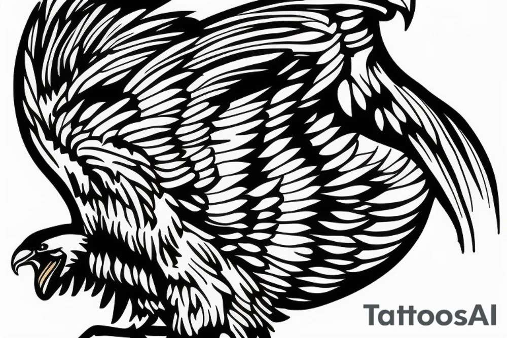 bald eagle, right outer forearm tattoo idea
