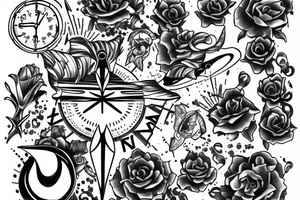 Sundial 
11:17 
June 4th 
Alora Whitney Jean Goss tattoo idea