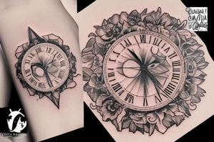 I want a tattoo for my daughter including a Sundial 
11:17am
June 4th 
Alora Whitney Jean Goss tattoo idea