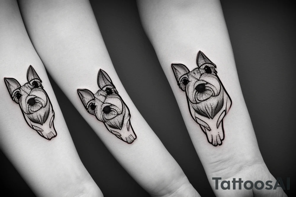Miniature Schnauzer tattoo idea