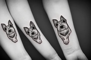 Miniature Schnauzer tattoo idea