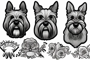Miniature Schnauzer tattoo idea
