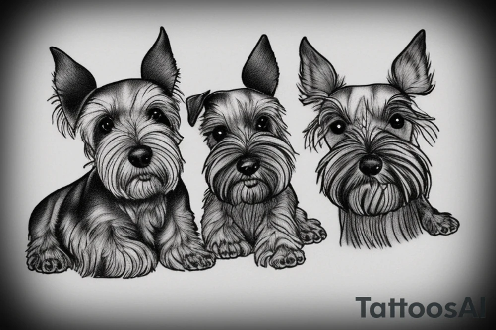 Miniature Schnauzer tattoo idea