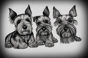 Miniature Schnauzer tattoo idea