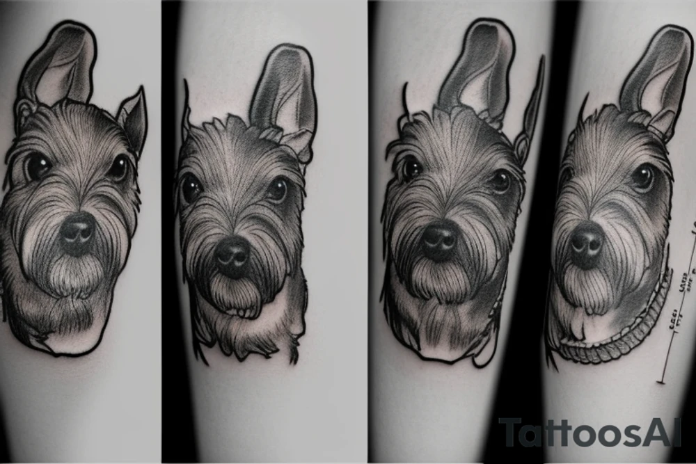 Miniature Schnauzer tattoo idea