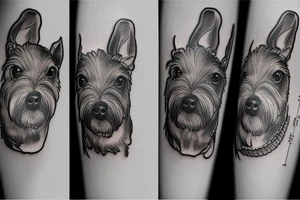Miniature Schnauzer tattoo idea