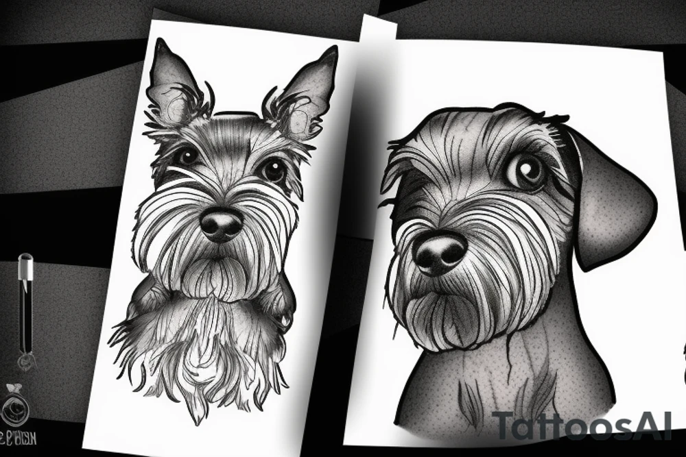 Miniature Schnauzer tattoo idea