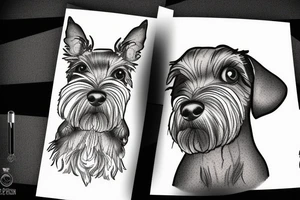 Miniature Schnauzer tattoo idea