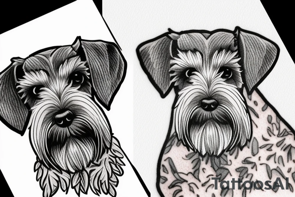 Miniature Schnauzer tattoo idea