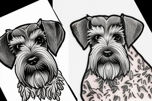 Miniature Schnauzer tattoo idea