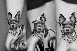 Miniature Schnauzer tattoo idea
