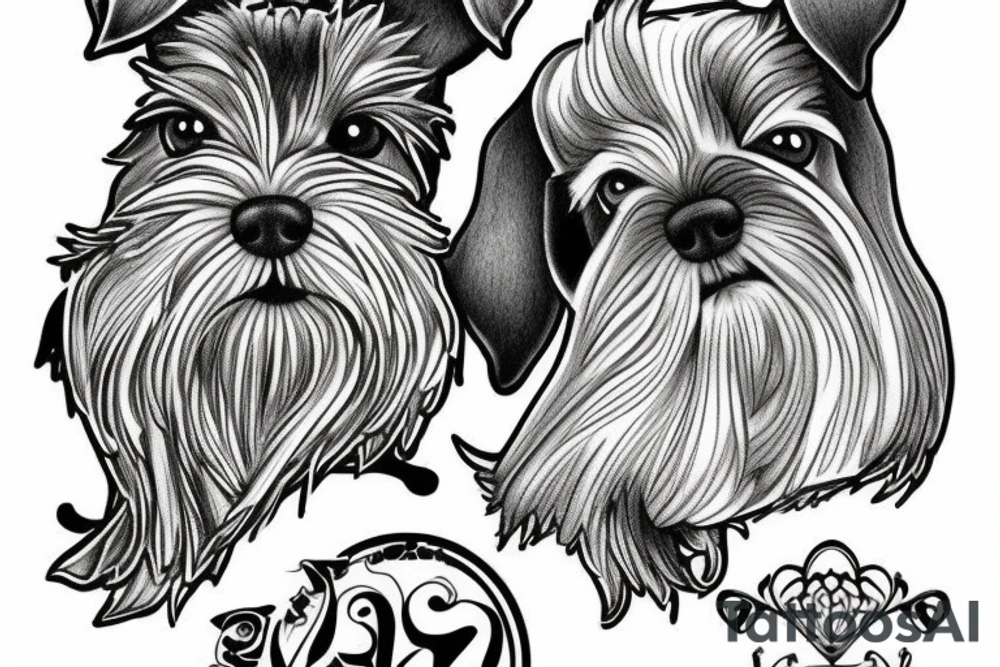 Miniature Schnauzer tattoo idea