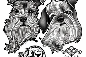 Miniature Schnauzer tattoo idea