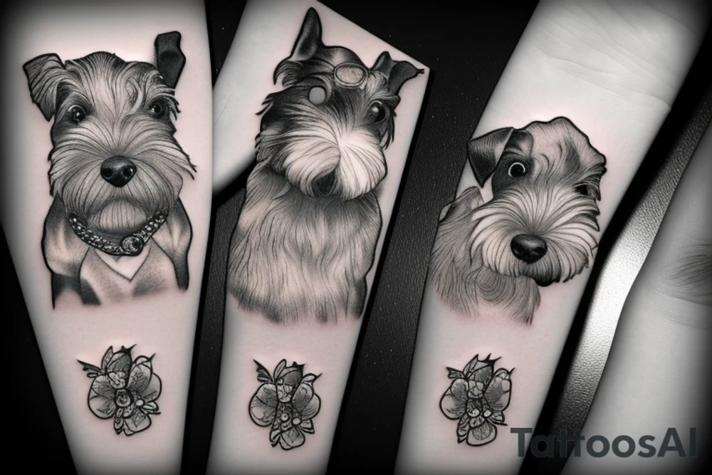 Miniature Schnauzer tattoo idea