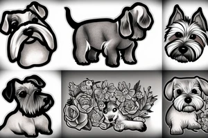 Miniature Schnauzer tattoo idea