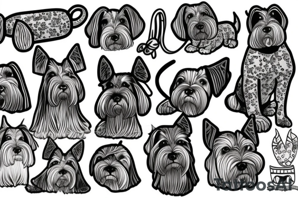 Miniature Schnauzer tattoo idea
