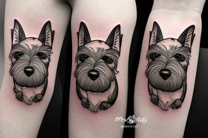 Miniature Schnauzer tattoo idea