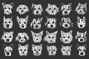 simple shollie dog tattoo idea