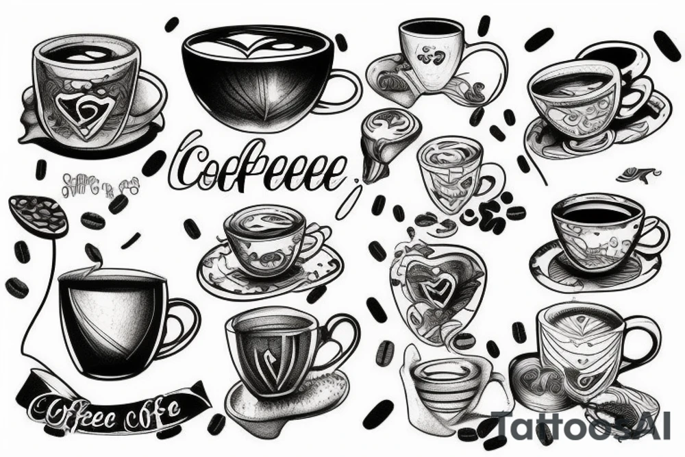 Coffee tattoo tattoo idea