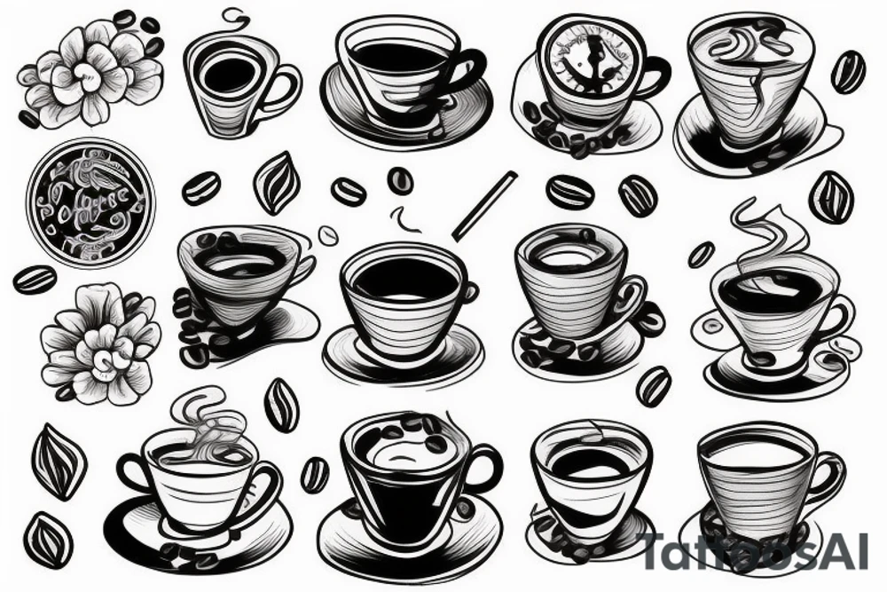 Coffee tattoo tattoo idea