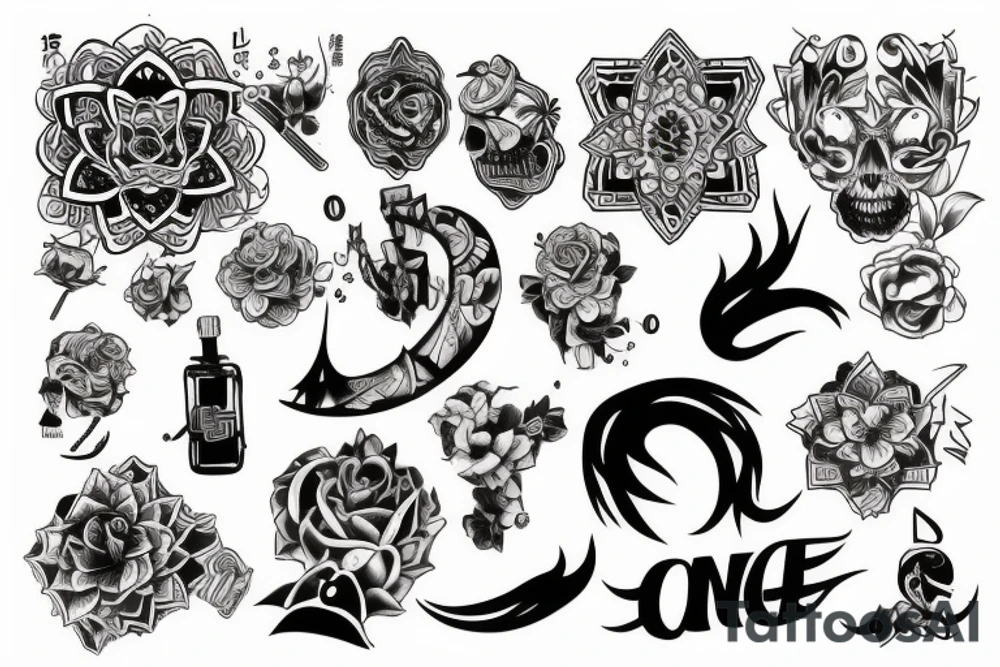 Cool one tattoo idea