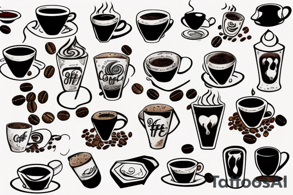 Coffee tattoo idea