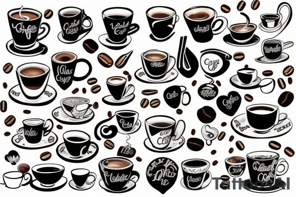 Coffee tattoo idea