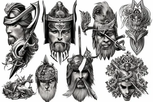 God’s covenant warrior tattoo idea